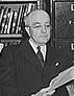 Arthur Hummel in his office at the Library of Congress